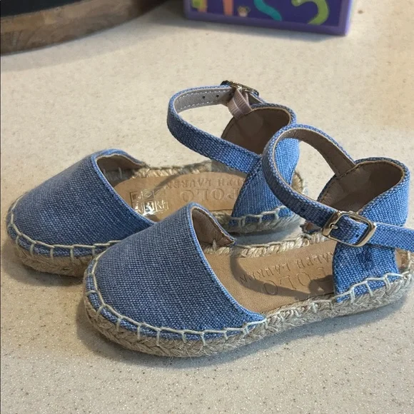 Polo by Ralph Lauren Blue girls denim Shoes - Picture 2 of 5